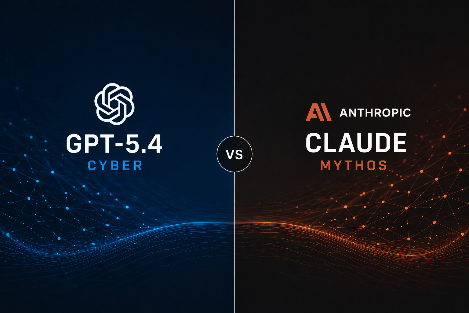 GPT-5.4 Cyber vs. Claude Mythos — Vergleichsgrafik